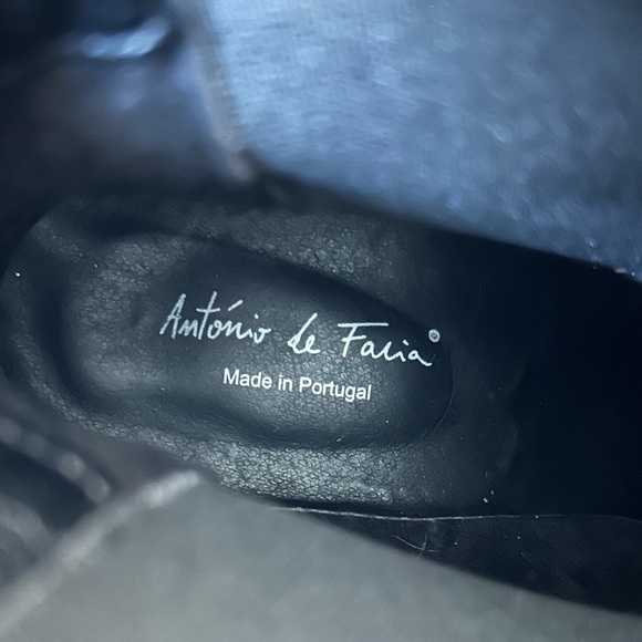 Antonio de Faria NWOT black suede leather Chelsea Boots size 9.5 - Picture 10 of 10